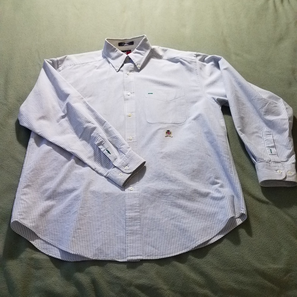 Striped button up shirt